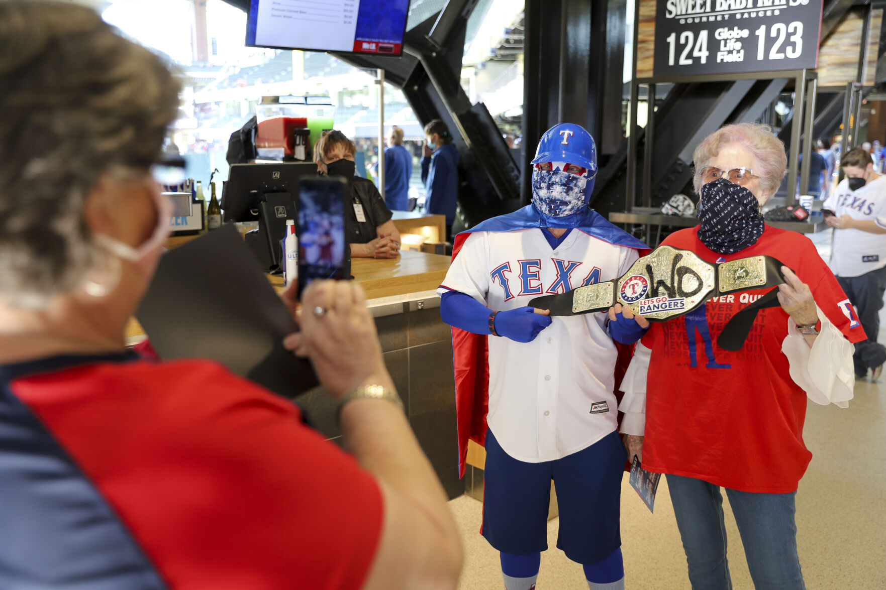 Photos: Texas Rangers play in front of fans at Globe Life Field for the first time